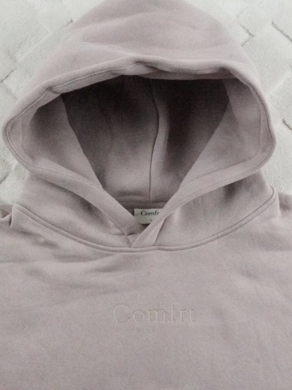 Comfrt Hoodie Womens Large Pullover Cozy Loungewear Oversized Loose Fit
